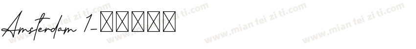 Amsterdam 1字体转换
